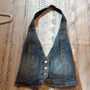 Fashion Nova Denim Crop Top